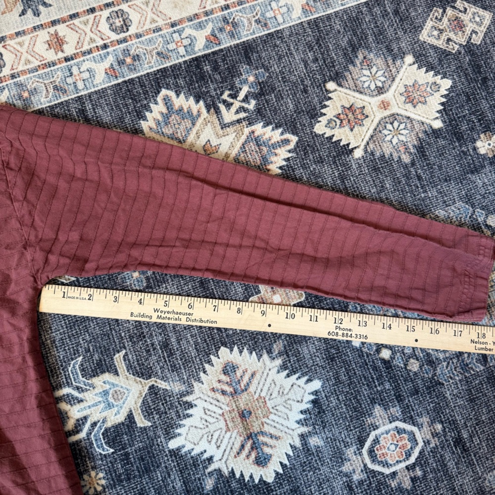 Prana Farin Hooded Pullover Organic Cotton Brick Red Women’s Size Medium - Picture 12 of 12